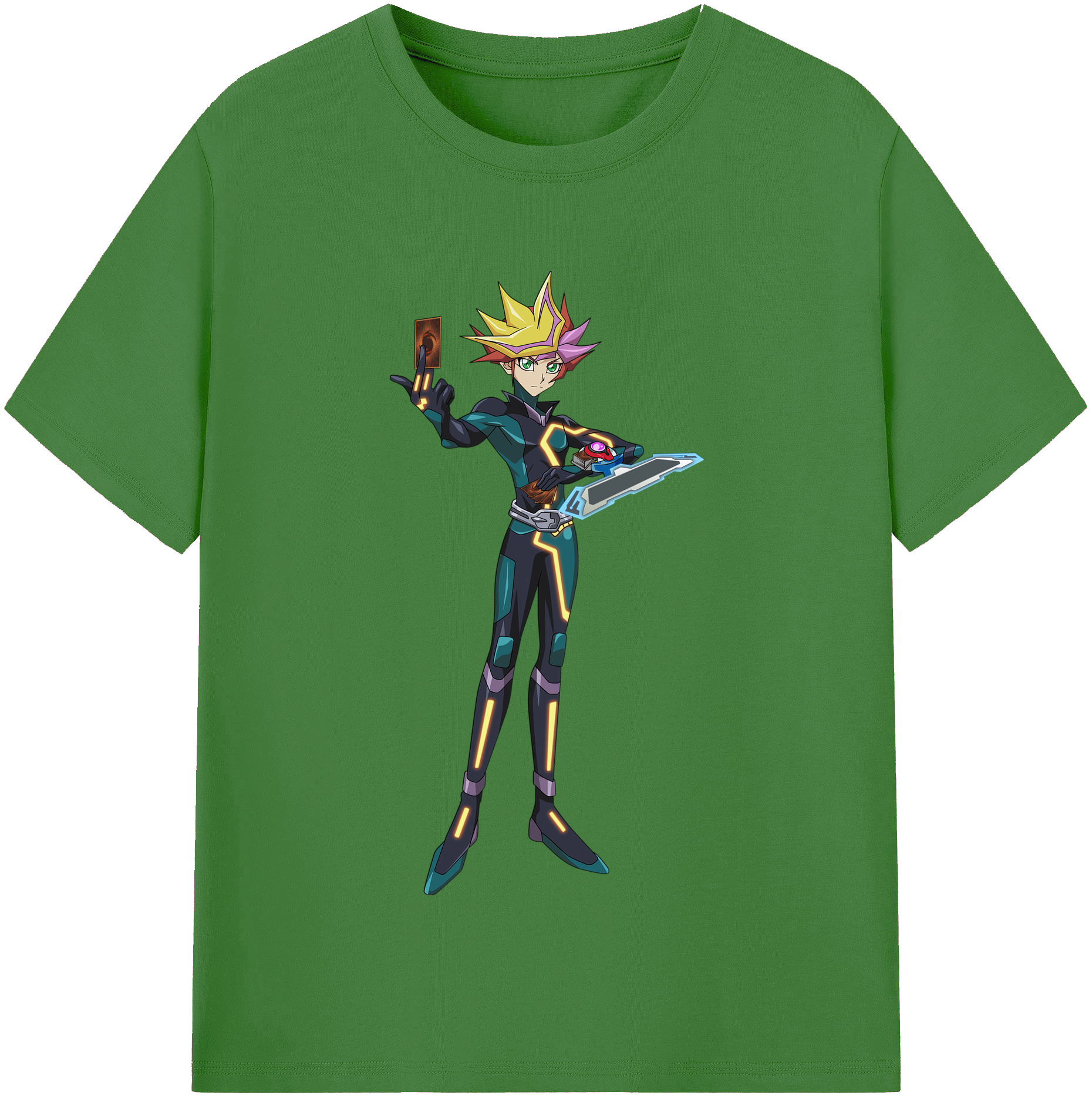 （画像用） 遊☆戯☆王 Yu-Gi-Oh! レディースカジュアルプリントTシャツ（綿100％）
